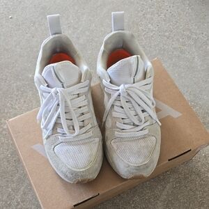 Veja White and Gray Sneakers